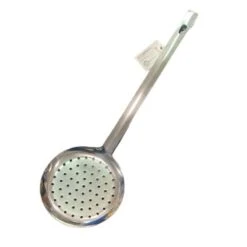 Abert Schiumarola Con Gancio E Forata In Acciaio Inox Cm.11