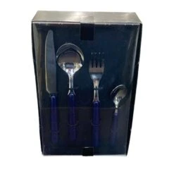 Abert Servizio 24 Posate Bolero Blu Con Manico In Abs