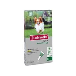 Bayer ADVANTIX ANTIPARASSITARIO PULCI ZECCHE TRIPLA AZIONE PER CANI FINO KG. 4