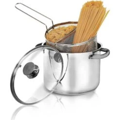 AETERNUM CUOCIPASTA DIVINA DIAM. 22 CON 2 CESTELLI IN ACCIAIO INOX