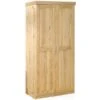 ARMADIO 2 ANTE CON RIPIANI IN PINO MASSELLO COLORE NATURALE Cm. 95x55x190H