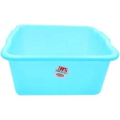 Stefanplast Bacinella In Plastica Quadra Azzurra Diam. Cm. 38 Lt. 16