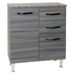 BASE ANTONELLA CON 2 ANTE E 2 CASSETTI Cm. 66x33x80h. PALISSANDRO