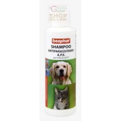 BEAPHAR SHAMPOO ANTIPARASSITARIO A.P.E. PER CANI E GATTI CONTRO PULCI E ZECCHE ML. 200