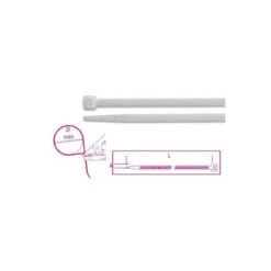 BETA ART. 1748-BV2 FASCETTE DI CABLAGGIO NYLON BIANCHE MM. 4,8x250 PZ. 100
