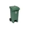 Stefanplast BIDONE NETTEZZA URBANA QUADRATO CON RUOTE E PEDALE LT. 120 VERDE FELCE