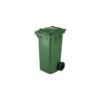 BIDONE NETTEZZA URBANA QUADRATO CON RUOTE LT. 120 VERDE -Vendite Agrariagioiese bidone nettezza urbana quadrato con ruote lt 120 verde