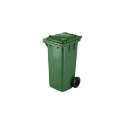BIDONE NETTEZZA URBANA QUADRATO CON RUOTE LT. 120 VERDE