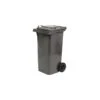 BIDONE NETTEZZA URBANA QUADRATO CON RUOTE LT. 240 GRIGIO