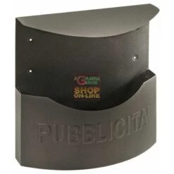 BLINKY CESTINO PER PUBBLICITA CITY NERO-BIG CON TETTO CM. 35X11X36H