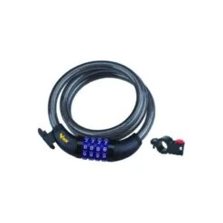 BLINKY LUCCHETTI PER BICICLETTA SPIRALE COMBINAZIONE MM.12X1000