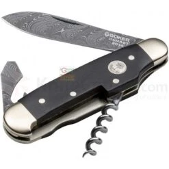 BOKER COLTELLO DAMAST JAHRESMESSERE CON LAMA DAMASCATA LIMITED EDITIO 2014