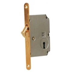 BONAITI SERRATURA A GANCIO ART. 60 OTTONATA MM. 50