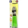 BONOMI SET FORCHETTE DA TAVOLA 6 PEZZI IN ACCIAIO INOX MANICO VERDE -Vendite Agrariagioiese bonomi set forchette da tavola 6 pezzi in acciaio inox manico verde