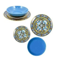 BORMIOLI SET 18 PIATTI PIANO FONDO E DESSERT SERIE MINORI