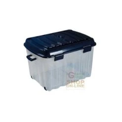 BOX BIG VOYAGER IN PLASTICA CON COPERCHIO RUOTE E MANIGLIA LT. 142