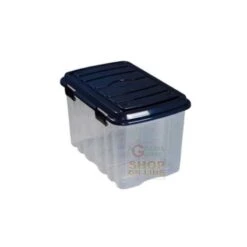 BOX CASSA IN PLASTICA CON COPERCHIO E RUOTE LT. 54