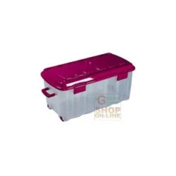 BOX VOYAGER IN PLASTICA CON COPERCHIO RUOTE E MANIGLIA LT. 70