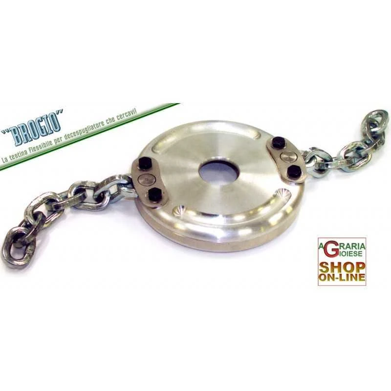 BROGIO GRUPPO TAGLIENTE FLESSIBILE DISCO CON 2 CATENE 1 BROGIO GRUPPO TAGLIENTE FLESSIBILE DISCO CON 2 CATENE