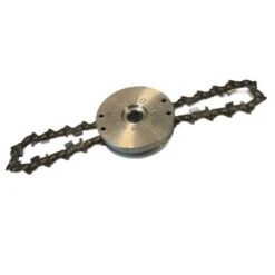 BROGIO TESTINA IN ALLUMINIO PER DECESPUGLIATORE A 2 CATENE MOTOSEGA LUNGA