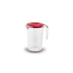 CARAFFA CON COPERCHIO IN PLASTICA Giallo O./Verde A./Tortora/Rosso S.