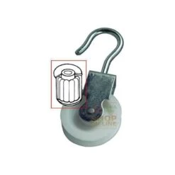 CARRUCOLA CON CUSCINETTO ZINCATE GIRELLA NYLON DIAMETRO MM. 50