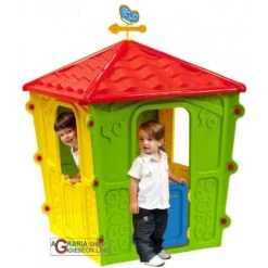 CASETTA PER BAMBINI IN RESINA TERMOPLASTICA COLORATA CM. 108x108x152h