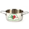 CASSERUOLA IN ACCIAIO INOX 18/10 MONTINI ITALY SENZA COPERCHIO FONDO AD INDUZIONE CM. 22x11h. -Vendite Agrariagioiese casseruola in acciaio inox 18 10 montini italy senza coperchio fondo ad induzione cm 22x11h