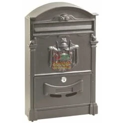 CASSETTA DELLA POSTA IN ALLUMINIO MOD. REGIA COLORE ANTRACITE