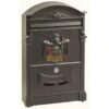 CASSETTA DELLA POSTA IN ALLUMINIO MOD. REGIA COLORE NERA -Vendite Agrariagioiese cassetta della posta in alluminio mod regia colore nera