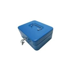 CASSETTA PORTAVALORI ACCIAIO VERNICIATO CON 2 CHIAVI CM. 25x18x9