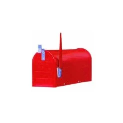 CASSETTA POSTALE AMERICA SENZA PALO ALLUMINIO ONDULATO ROSSO CM. 17x48x22h. -Vendite Agrariagioiese cassetta postale america senza palo alluminio ondulato rosso cm 17x48x22h 1