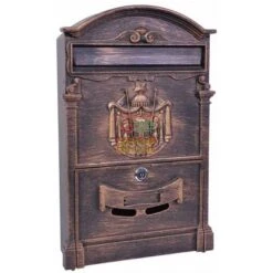 CASSETTA POSTALE IN ALLUMINIO RESIDENCIA COLORE BRONZO