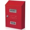 CASSETTA POSTALE VERNICIATA ROSSA MODELLO CITY CM. 18x6x25h