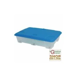 CASSETTO IN PVC SOTTOLETTO CON RUOTE E COPERCHIO CM. 60X40X37H
