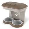 Ciotola Per Cani Bama Food Stand Colore Tortora Kit Da Appendere A Parete