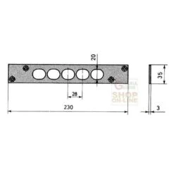 CISA ART.06220 FERROGLIERA PER SERRATURA 57515