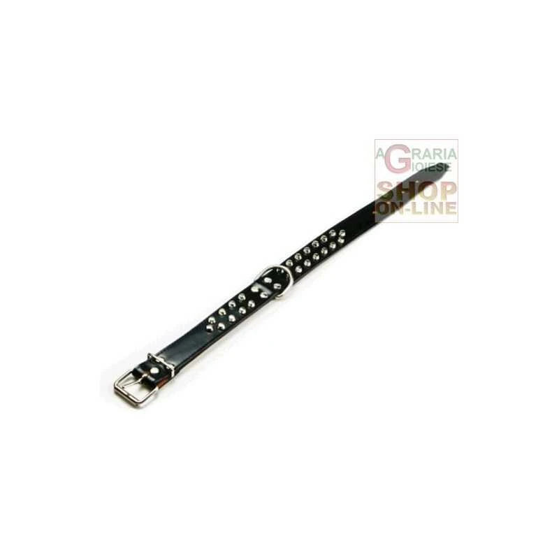 COLLARE PER CANI IN CUOIO CON BORCHIE CM. 4X70 2 COLLARE PER CANI IN CUOIO CON BORCHIE CM. 4X70 - immagine 2