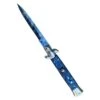 COLTELLO A SCATTO LAMA INOX CON MANICO BLU PERLA CM. 22 -Vendite Agrariagioiese coltello a scatto lama inox con manico blu perla cm 22