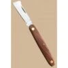 COLTELLO INNESTO MANICO IN LEGNO LAMA IN ACCIAIO INOX CON PUNTA QUADRA Cm. 16,5