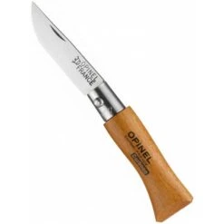 COLTELLO OPINEL LAMA IN ACCIAIO AL CARBONIO MANICO IN FAGGIO N. 2