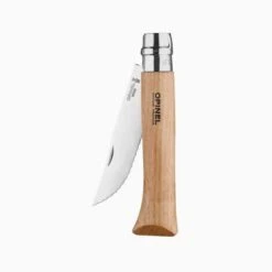 COLTELLO OPINEL LAMA SEGHETTATA IN ACCIAIO INOX MANICO IN FAGGIO N. 12