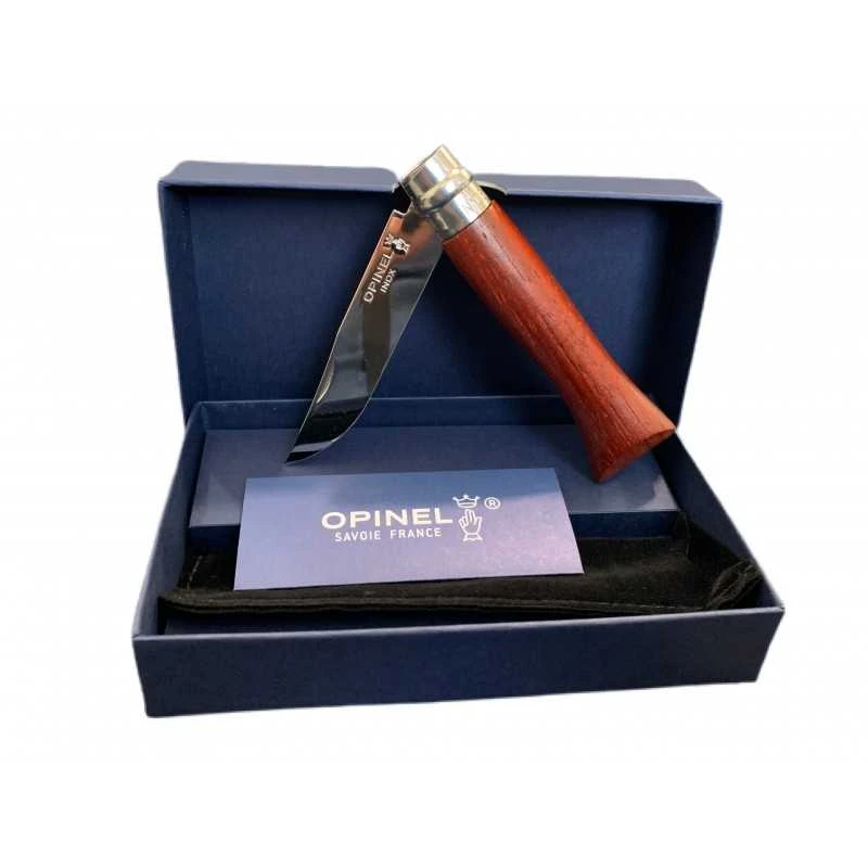 COLTELLO OPINEL LUXE BUBINGA LAMA IN ACCIAIO INOX MANICO IN PALISSANDRO N. 6 1 COLTELLO OPINEL LUXE BUBINGA LAMA IN ACCIAIO INOX MANICO IN PALISSANDRO N. 6