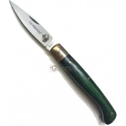 COLTELLO SCOFT BOTZ LA PARANZA MANICO IN LEGNO DI ROSA VERDE CM. 19