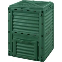 COMPOSTIERA COMPOSTER CONTENITORE PER COMPOSTAGGIO IN POLIPROPILENE CM. 61x61x83h. Lt.300