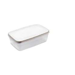 Stefanplast CONTENITORE FRIGO CIAO FRESCO LT. 2,4 COPERCHIO BIANCO/TORTORA CHIARO Cm. 31,5x20x6h.