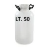CONTENITORE FUSTO BOTTIGLIONE IN PLASTICA CON BOCCA LARGA BIANCO LT. 50 -Vendite Agrariagioiese contenitore fusto bottiglione in plastica con bocca larga bianco lt 50