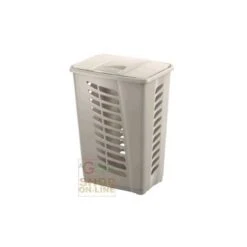 CONTENITORE IN PLASTICA PER BIANCHERIA CM. 45X33X62 LT. 60
