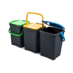 CONTENITORE PER LA DIFFERENZIATA ECOLOGICO COLORE VERDE LT. 35