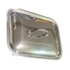 COPERCHIO PER TEGLIA RETTANGOLARE IN ACCIAIO INOX CM. 35x26